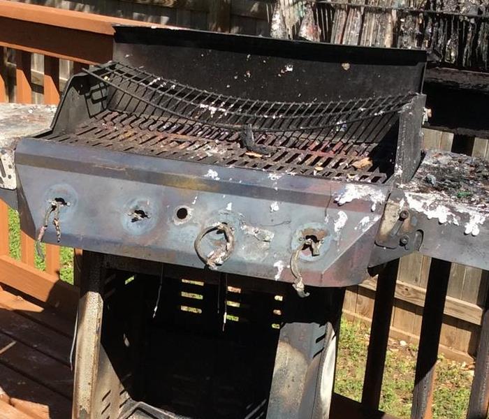 Burnt BBQ grill